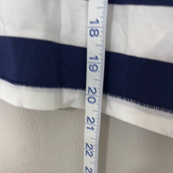 Maeve Anthropologie Sequin Sleeve Striped Baby Tee - Size M - Picture 5 of 13